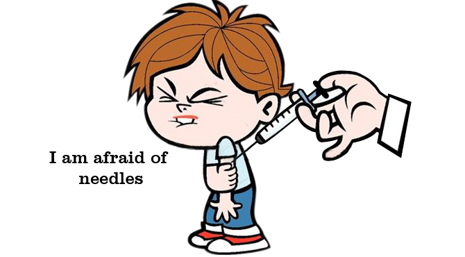  I am afraid of needles