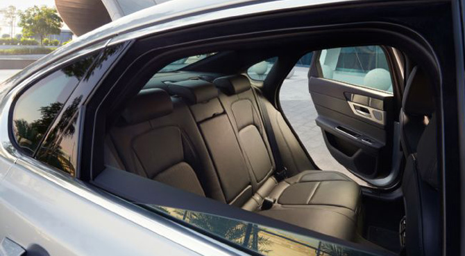 Jaguar XF 2016 rear seats interior