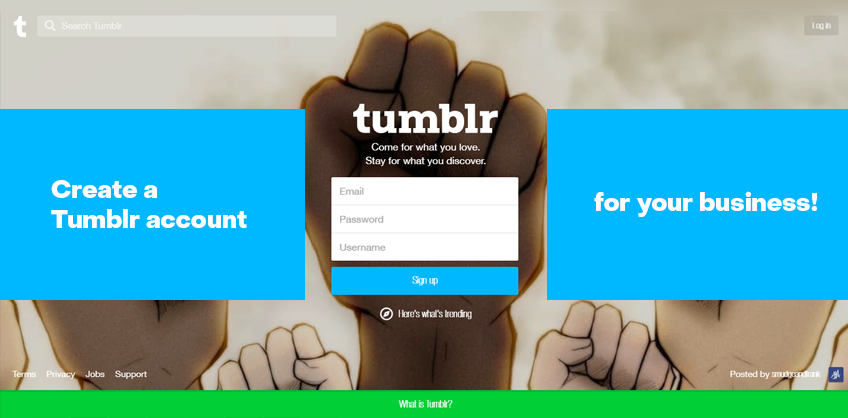 How to create a Tumblr account for your business?