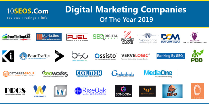 Top Digital Marketing Companies of the Year 2019