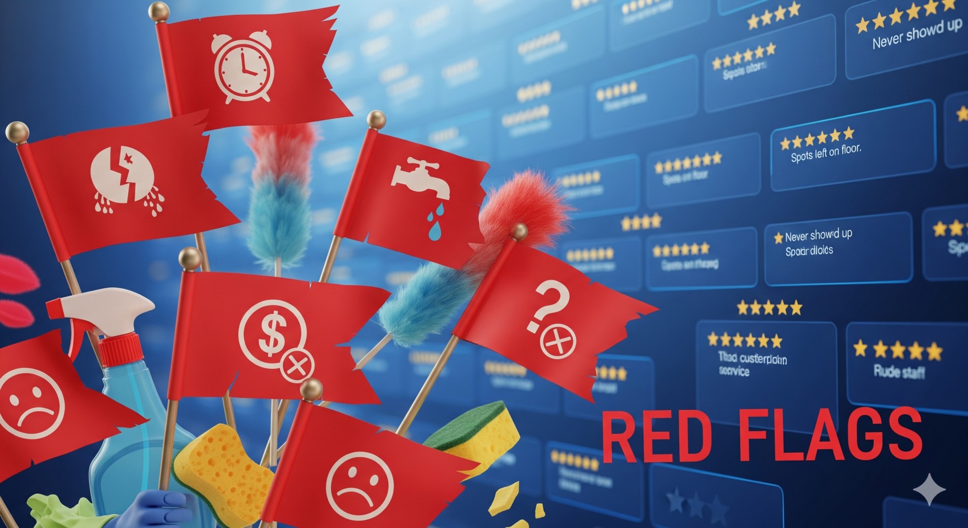 5 Cleaning Service Red Flags Hidden in Customer Reviews