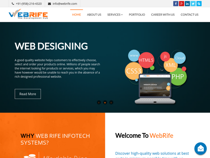 Webrife Infotech Systems on 10Hostings