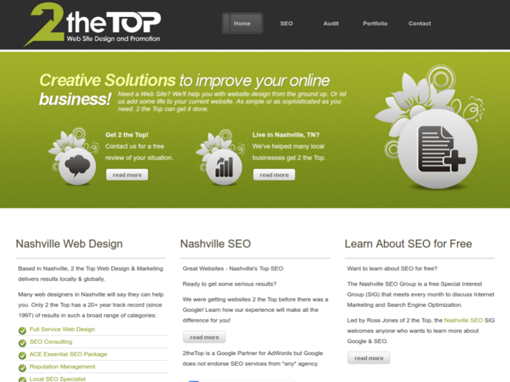 2theTop Web Site Design & Promotion on 10Hostings