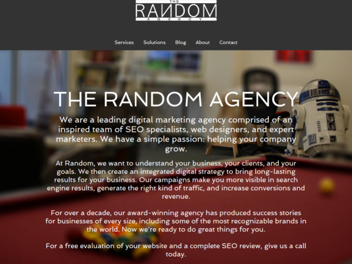 The Random Agency on 10Hostings