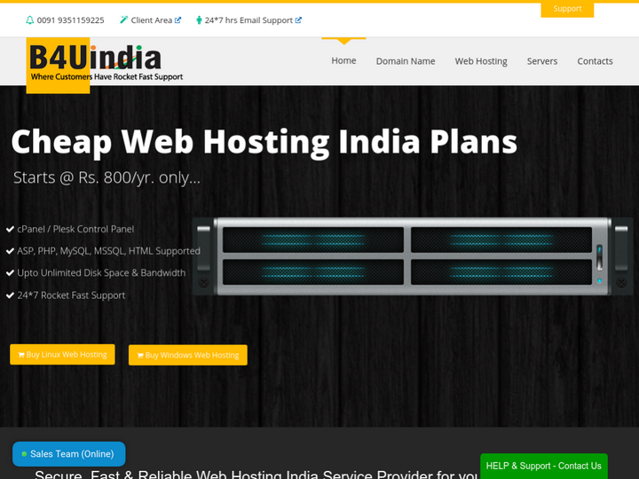 B4UIndia Web Technologies on 10Hostings