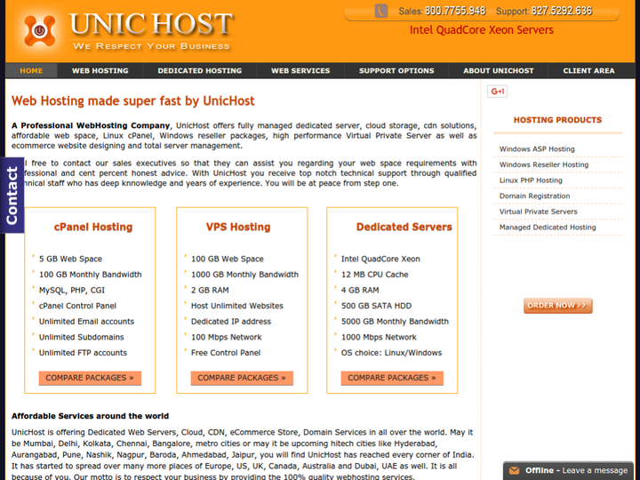 Unic Host Web Solutions on 10Hostings