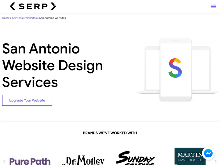 SERP Co - A San Antonio Website Design Agency on 10Hostings