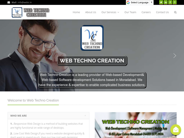 Web Techno Creation on 10Hostings