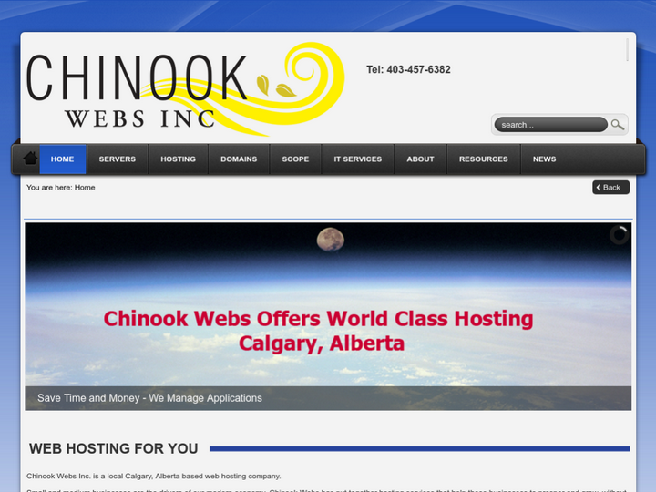 Chinook Webs Inc on 10Hostings