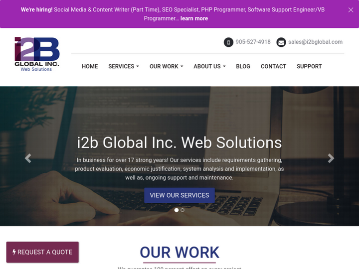 i2b Global Inc. on 10Hostings