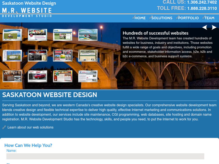 Saskatoon Website Design on 10Hostings
